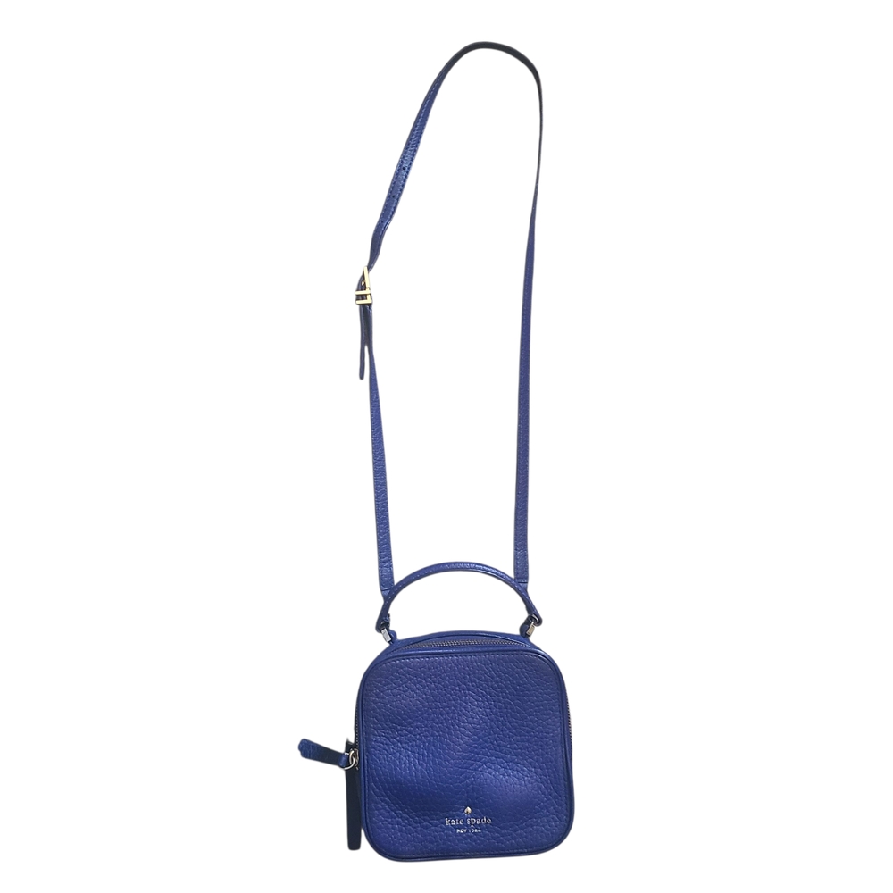 Kate Spade New York Bobi Cecil Blue Handle Adjustable  Crossbody Leather  Bag